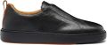 Santoni Zwarte Sneakers Luxe Comfort Stijl Black Heren - Zwart