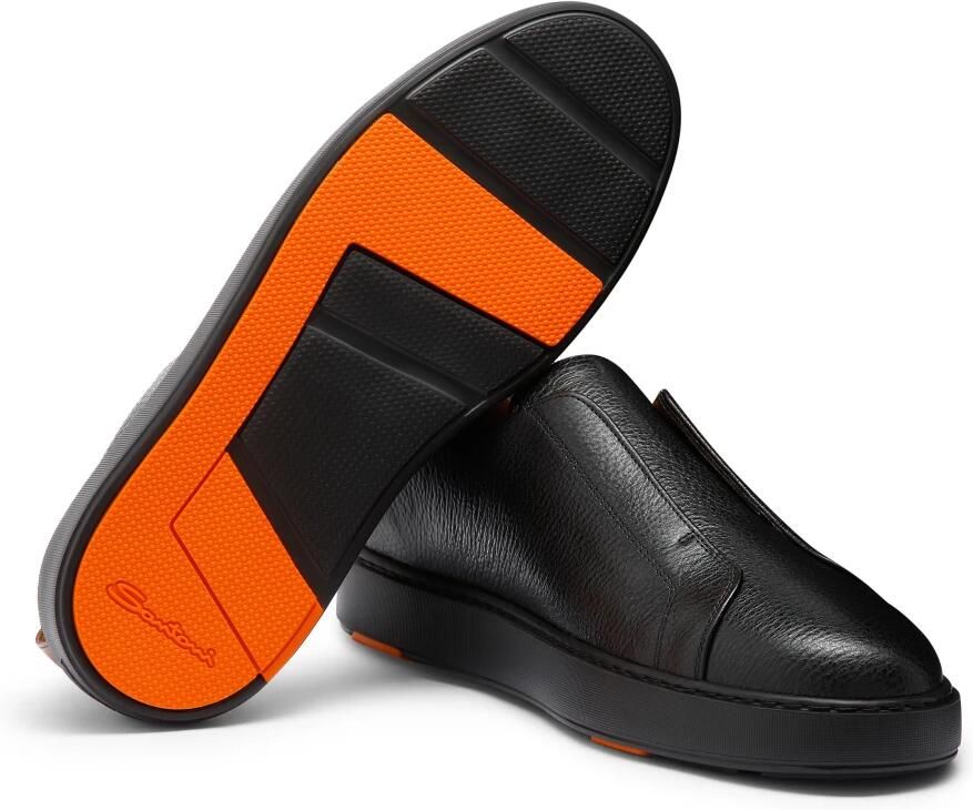 Santoni Zwarte Sneakers Luxe Comfort Stijl Black Heren - Foto 3