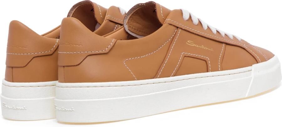 Santoni Leren sneaker voor heren Brown - Foto 5