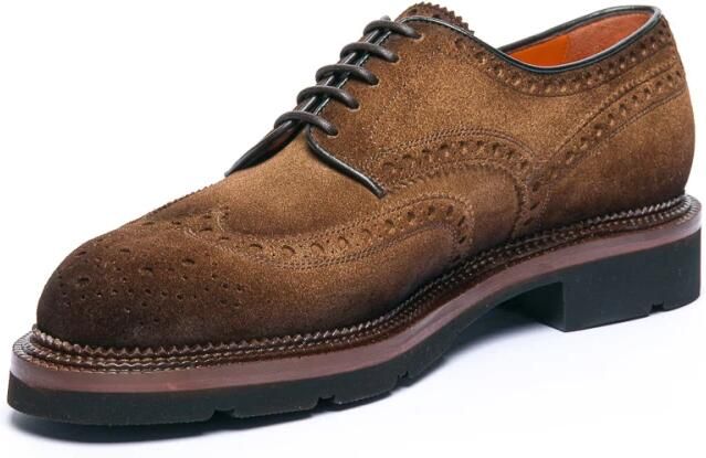 Santoni Derby Schoen van Suède - Foto 2