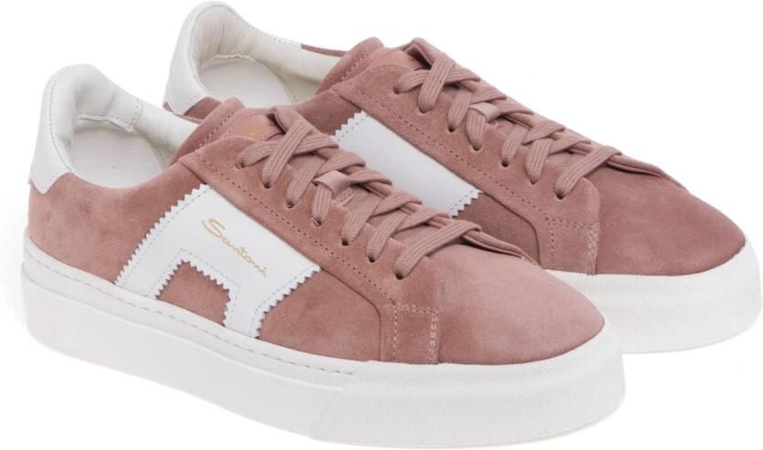 Santoni Dubbele gesp suède sneaker Multicolor Dames - Foto 4