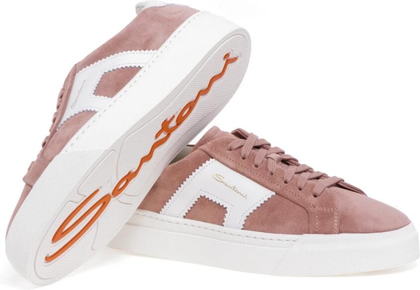 Santoni Dubbele gesp suède sneaker Multicolor Dames - Foto 3