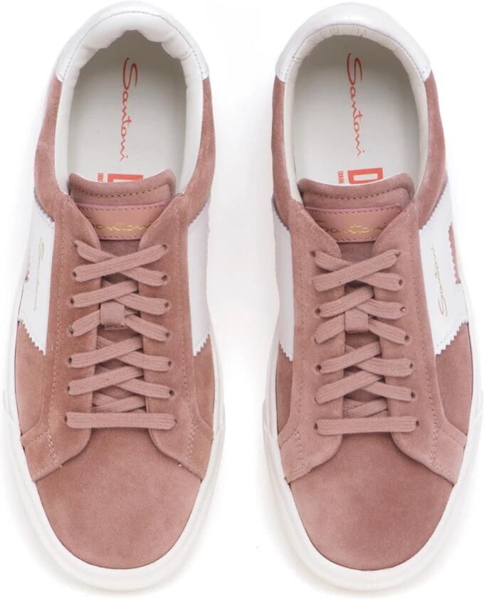 Santoni Dubbele gesp suède sneaker Multicolor Dames - Foto 2