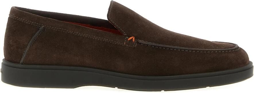 SANTONI Instappers Heren Sue Spiegel Instap Dz Maat: 41 5 Materiaal: Suède Kleur: Bruin - Foto 3