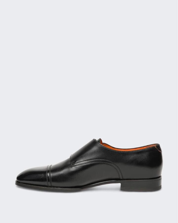 Santoni Dubbele gesp loafer