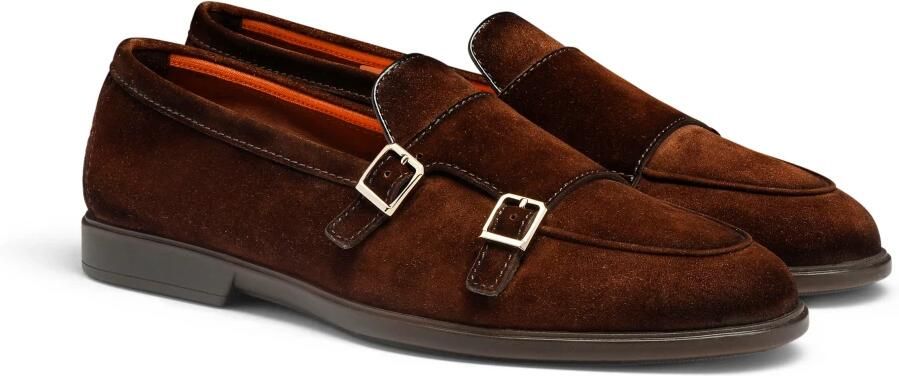 Santoni Dubbele gesp loafer voor heren