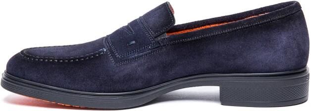 SANTONI Nette Schoenen Heren 18964 5 Suède Blauw