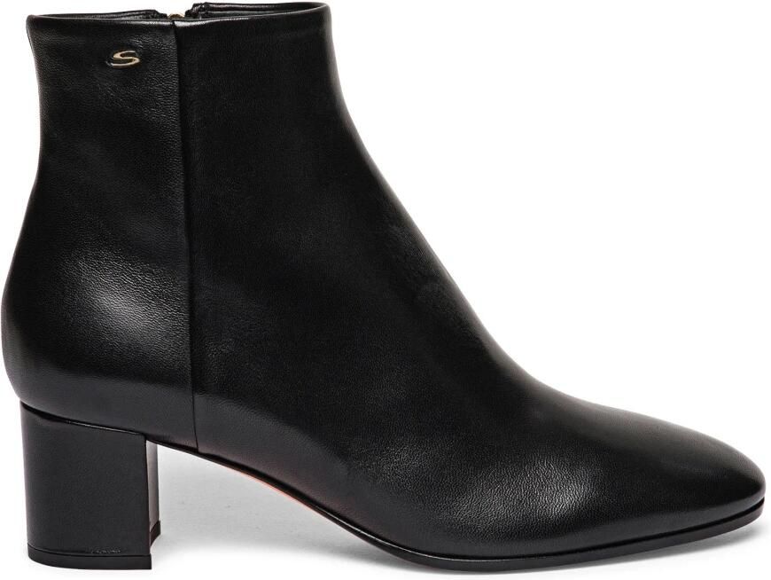 Santoni Enkellaars met halfhoge hak