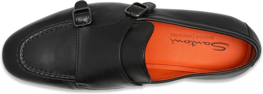 Santoni Gepolijste Dubbele Monk Loafer - Foto 5