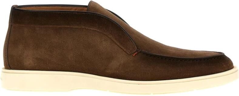 Santoni Gepolijste leren slipper