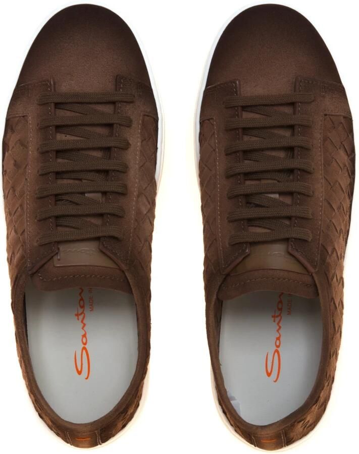 Santoni Geweefde Suède Sneaker - Foto 2
