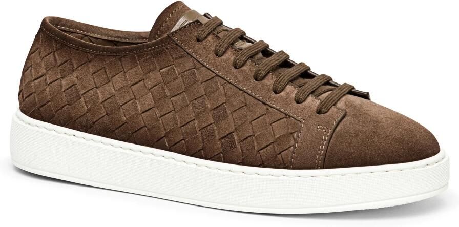 Santoni Geweefde Suède Sneaker - Foto 5