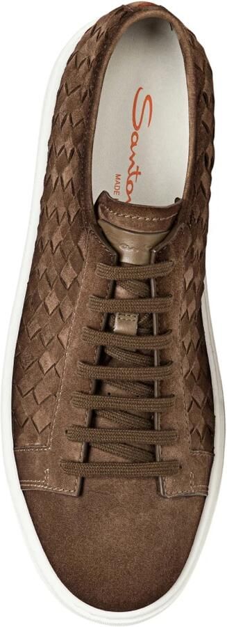 Santoni Geweefde Suède Sneaker - Foto 9