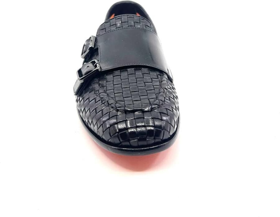 Santoni Geweven Leren Mocassin - Foto 2