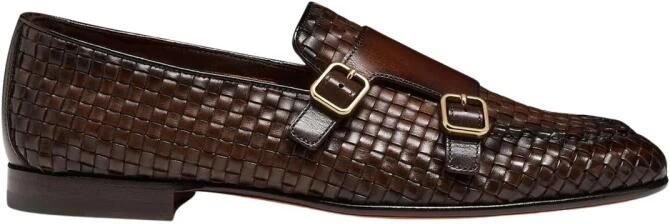 Santoni Geweven Loafers met Dubbele Monniksband - Foto 2