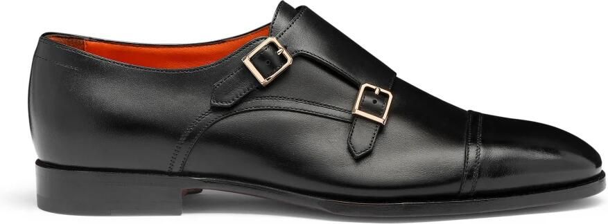 Santoni Heren dubbele gespschoen