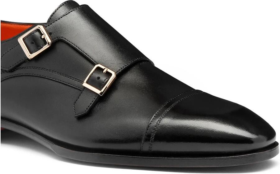Santoni Heren dubbele gespschoen - Foto 4