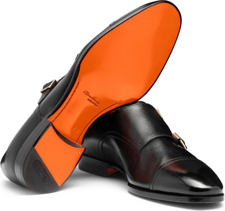 Santoni Heren dubbele gespschoen - Foto 2