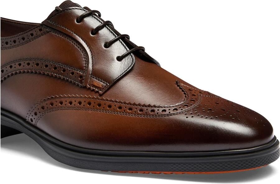 Santoni Heren leren Easy brogue veterschoen - Foto 2