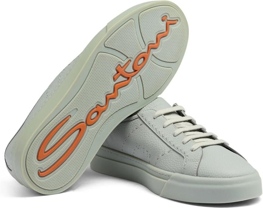 Santoni Heren leren sneaker