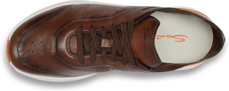 Santoni Heren leren sneaker
