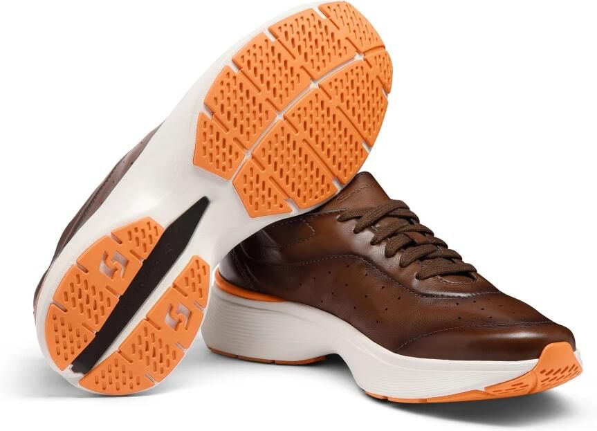 Santoni Comfortabele leren wandelschoenen voor dagelijks gebruik