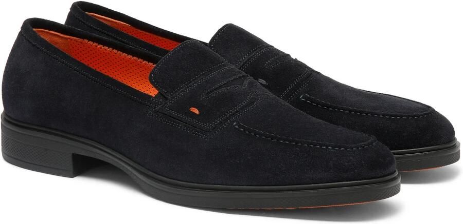 SANTONI Nette Schoenen Heren 18964 5 Suède Blauw - Foto 4
