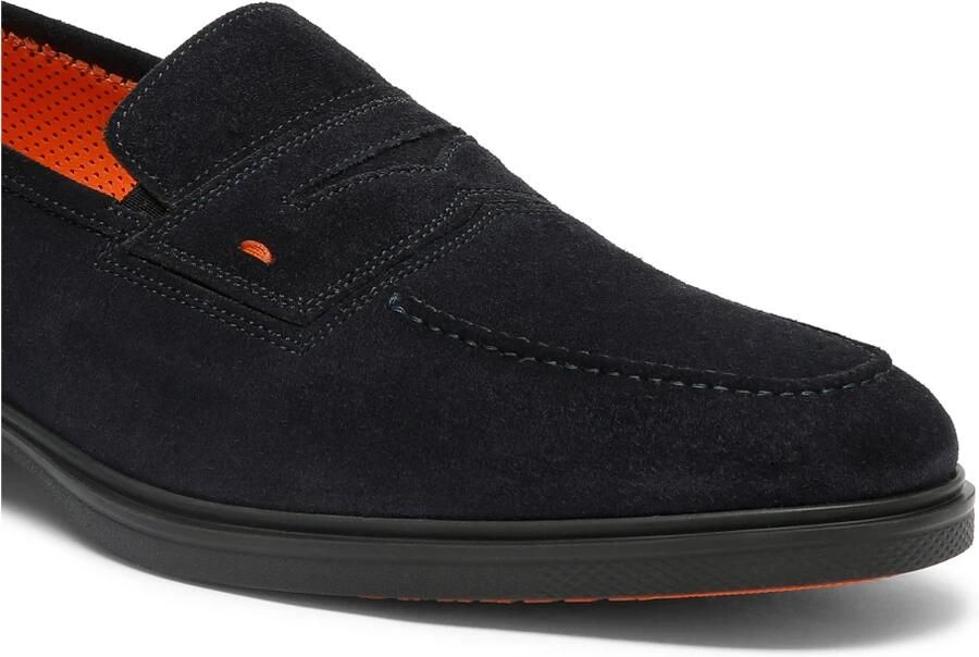 SANTONI Nette Schoenen Heren 18964 5 Suède Blauw - Foto 3