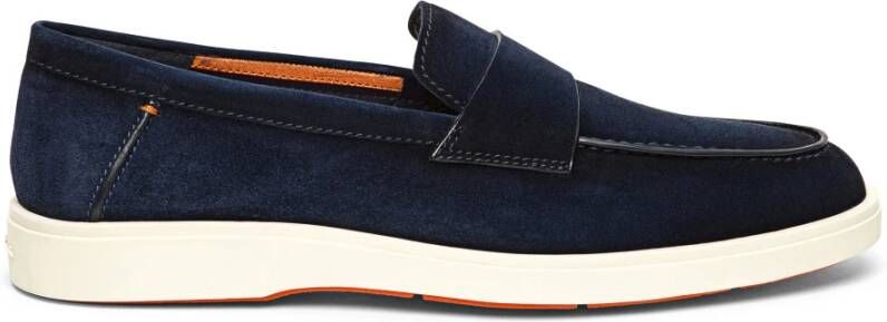 Santoni Heren suède loafer