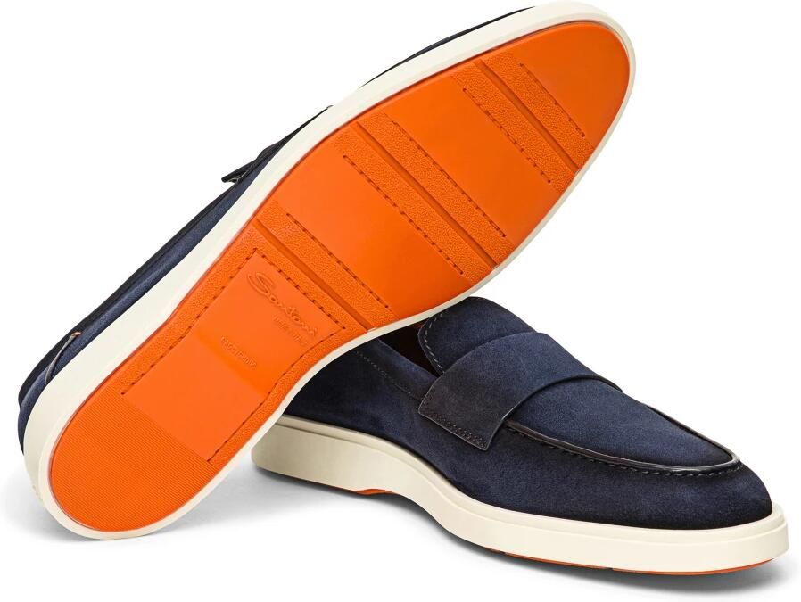 Santoni Heren suède loafer - Foto 1