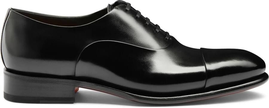 SANTONI Nette Schoenen Heren 12621 Lakleer Zwart