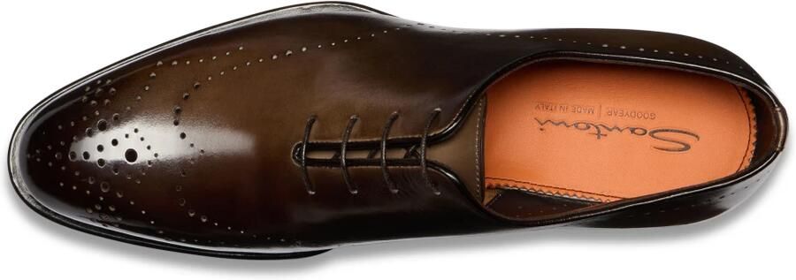 SANTONI Nette Schoenen Heren Kaj Leer Bruin - Foto 4