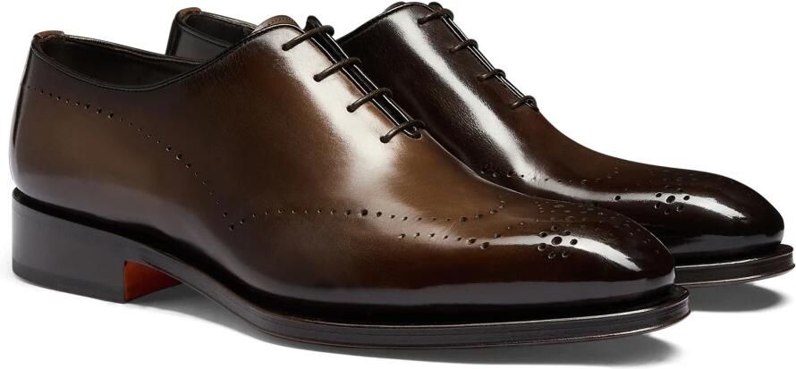 SANTONI Nette Schoenen Heren Kaj Leer Bruin - Foto 3