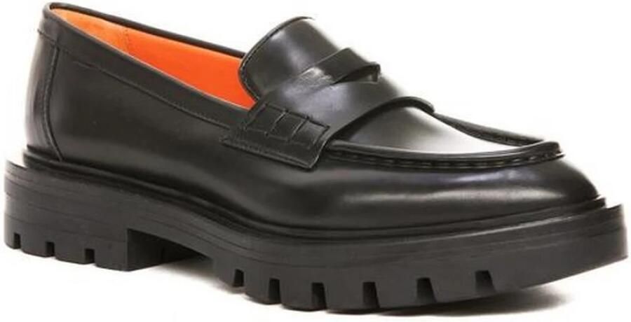 Santoni Klassieke leren mocassins