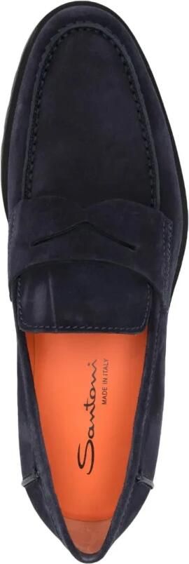 Santoni Klassieke Suede Penny Loafers