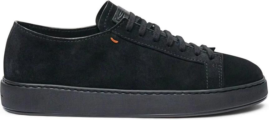 Santoni Lage sneakers van suède kalfsleer