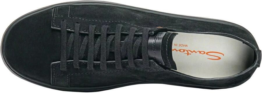 Santoni Lage sneakers van suède kalfsleer - Foto 4