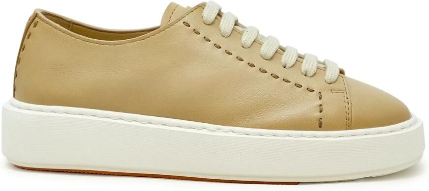 Santoni Leather Sneaker