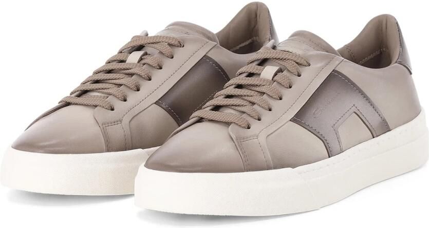 Santoni Leather Sneaker