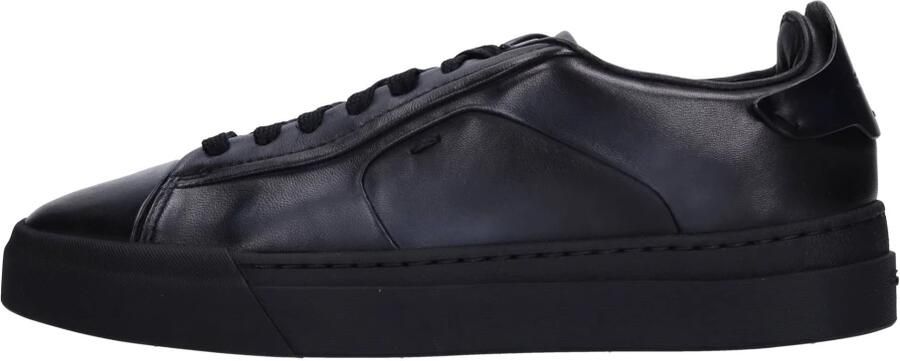 Santoni Handgemaakte Leren Sneakers voor Heren Blauw Heren
