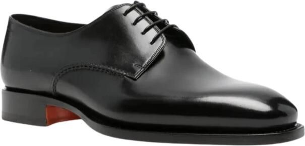 Santoni Lederen Derby Schoenen met Veters - Foto 4