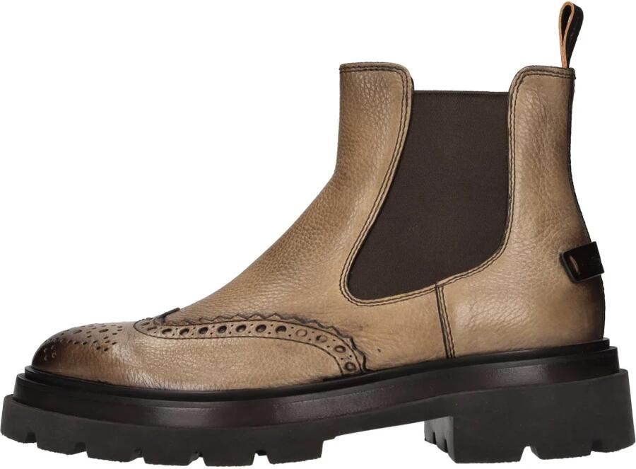 Santoni Leren Chelsea Laarzen in Beatles-stijl