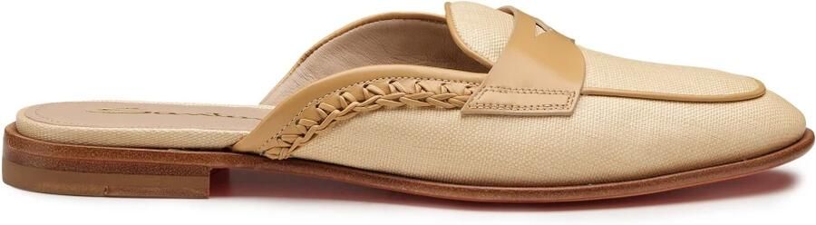 Santoni Leren en Stoffen Mule