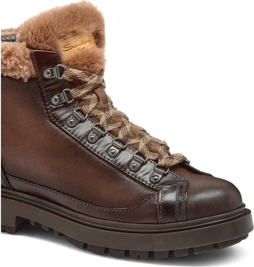 Santoni Leren Enkellaars - Foto 2