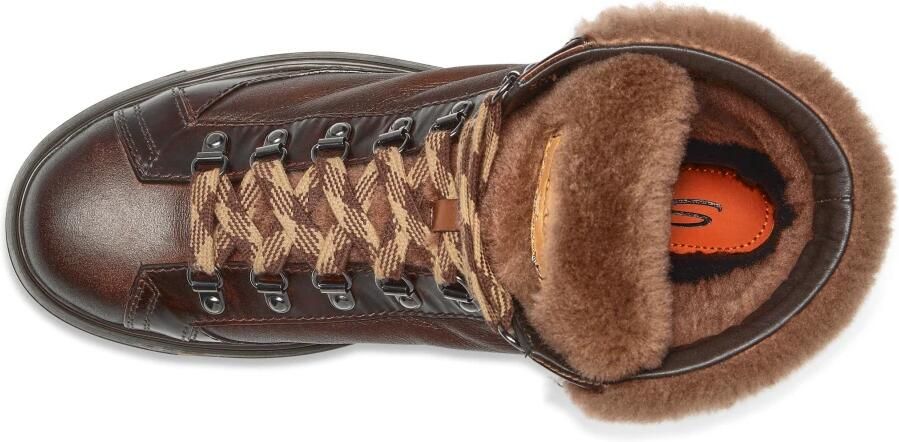 Santoni Leren Enkellaars - Foto 5