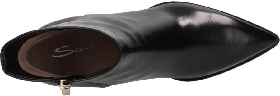 Santoni Leren enkellaars met middelhoge hak - Foto 5