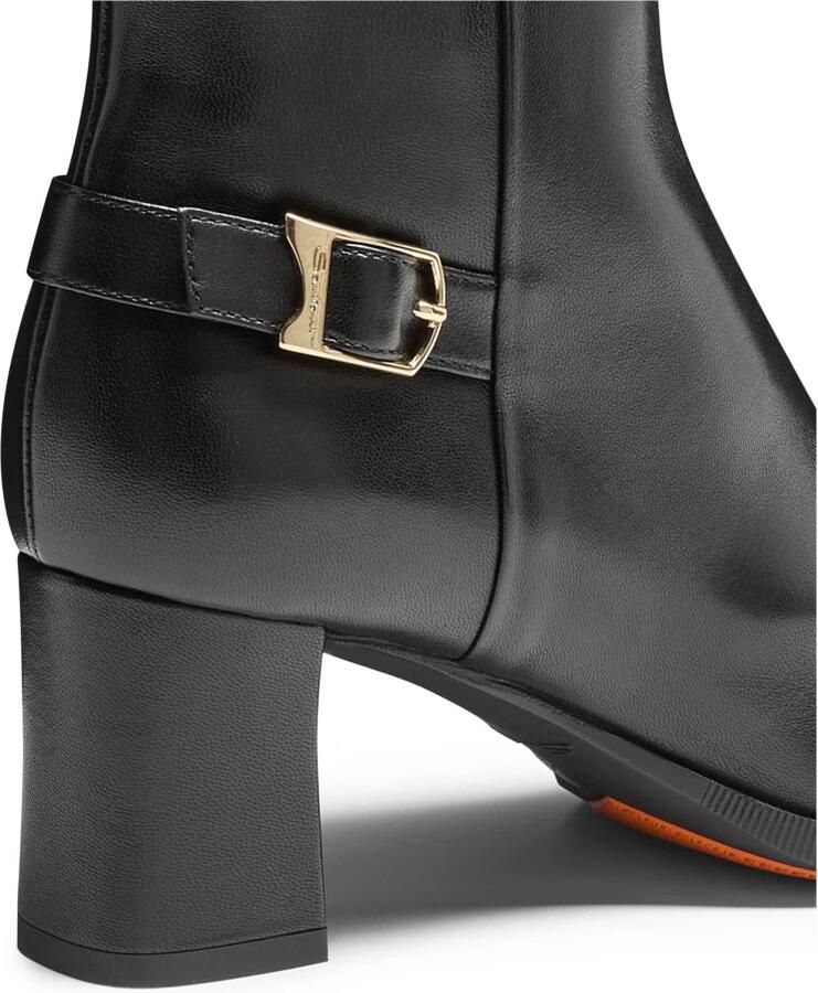 SANTONI Enkellaarsjes Dames 71846 Leer Zwart - Foto 3