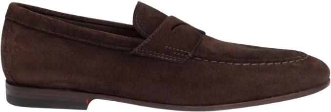 Santoni Leren instapschoenen