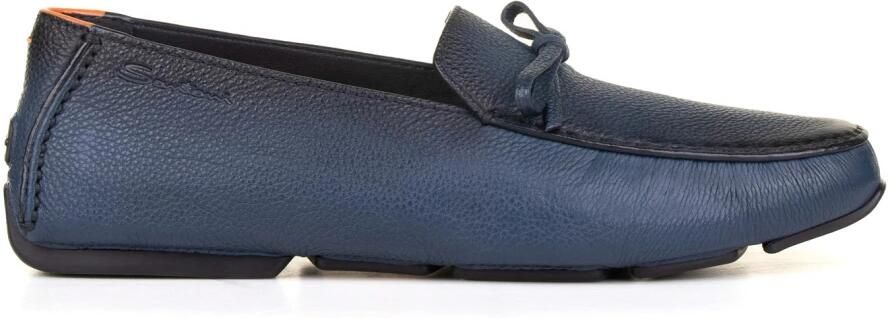 Santoni Leren Loafers