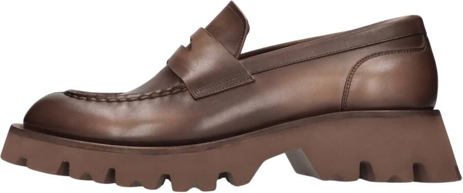 Santoni Leren Loafers
